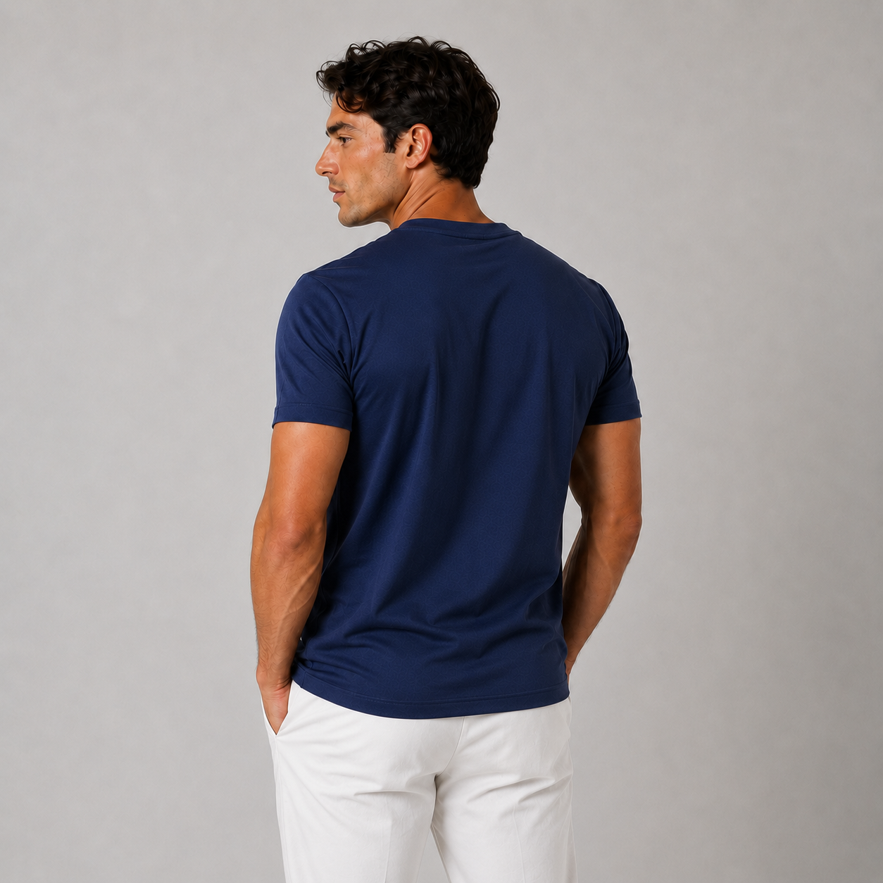 OM | Blue Mercerized T-shirt