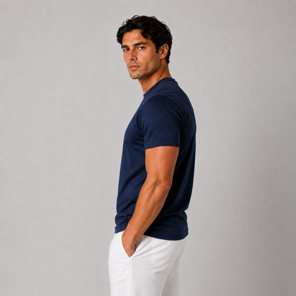 OM | Blue Mercerized T-shirt