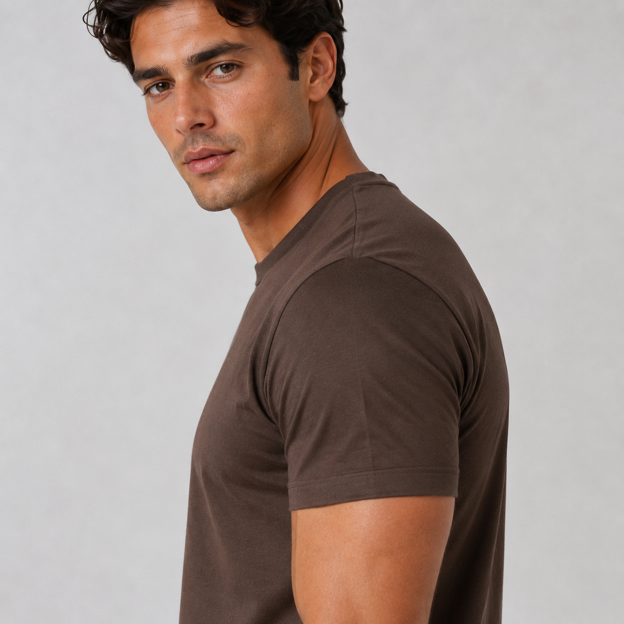 OM | Brown Mercerized T-shirt