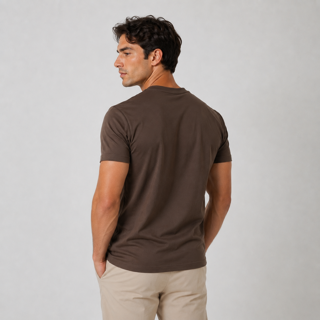 OM | Brown Mercerized T-shirt