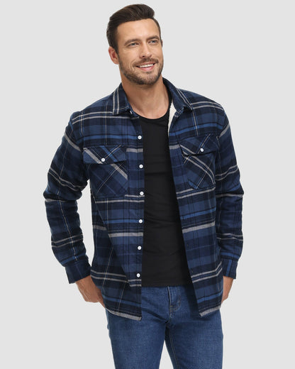 Olivera Martin | Ciepła pikowana koszula typu overshirt