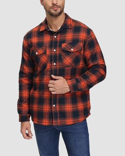 Olivera Martin | Ciepła pikowana koszula typu overshirt