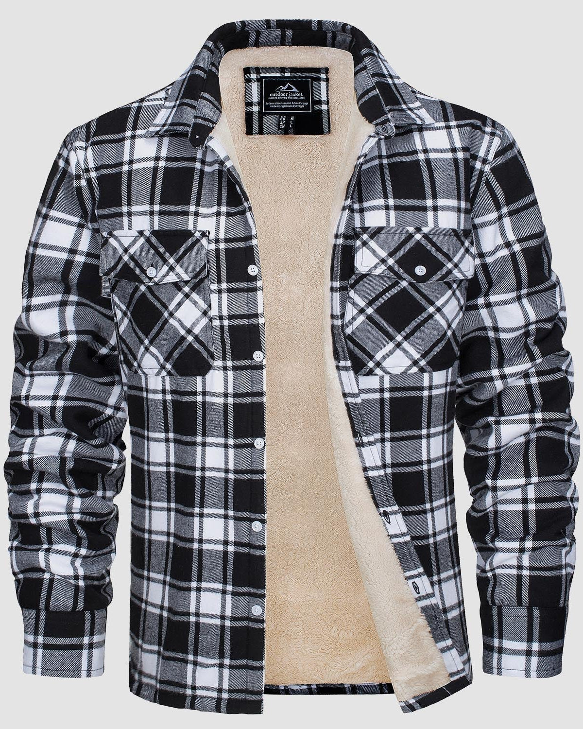 Olivera Martin | Ciepła pikowana koszula typu overshirt