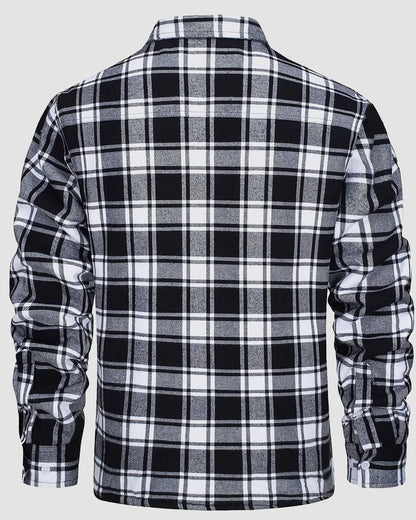 Olivera Martin | Ciepła pikowana koszula typu overshirt