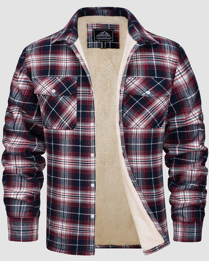 Olivera Martin | Ciepła pikowana koszula typu overshirt