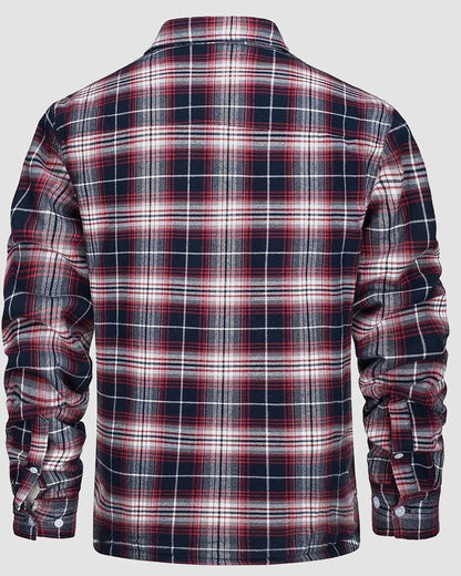 Olivera Martin | Ciepła pikowana koszula typu overshirt