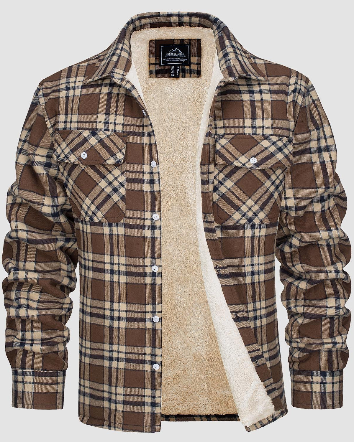 Olivera Martin | Ciepła pikowana koszula typu overshirt