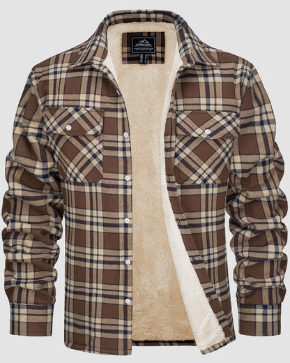 Olivera Martin | Ciepła pikowana koszula typu overshirt