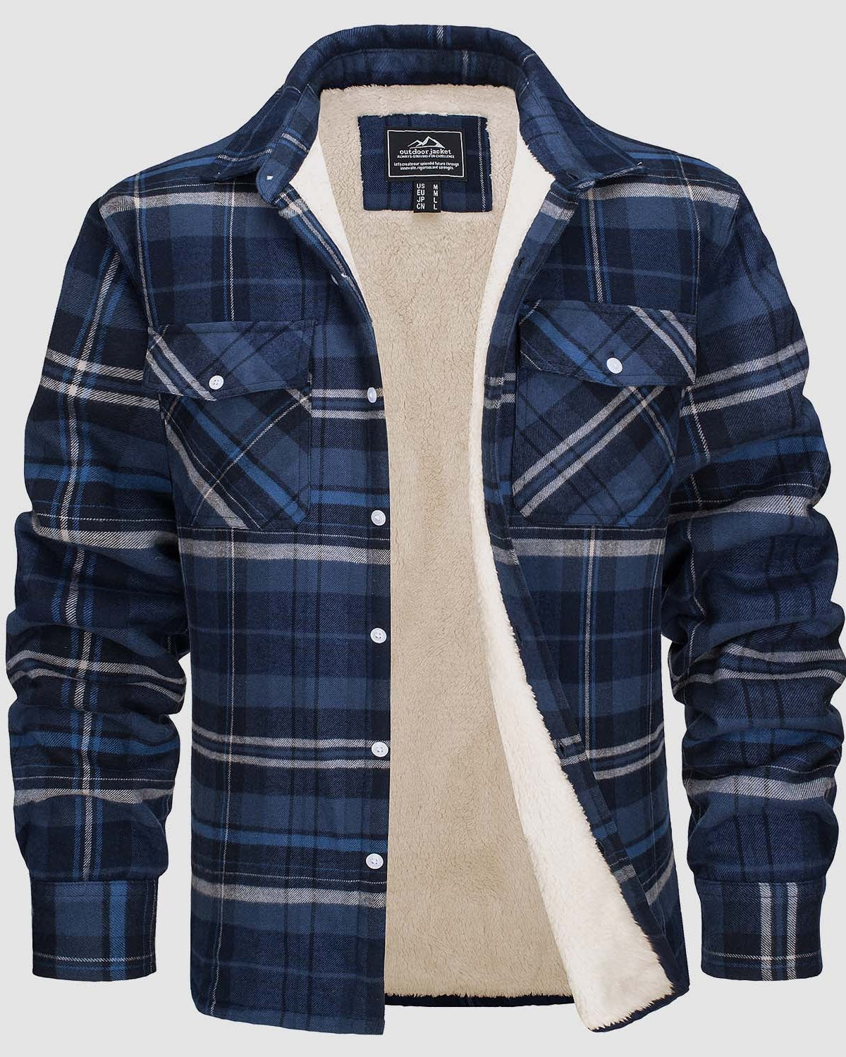 Olivera Martin | Ciepła pikowana koszula typu overshirt