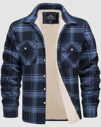 Olivera Martin | Ciepła pikowana koszula typu overshirt